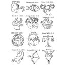 Sternzeichenkette mit Swarovski Kristall und Lasergravur GONC50