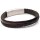 Lederarmband BERLIN  inkl, Lasergravur GONAS6 schwarz-braun