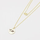 Echt Gold Kette mit Gravur Weltkarte GONC84