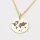 Echt Gold Kette mit Gravur Weltkarte GONC84
