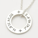 Donut Anhänger Herrenkette mit Gravur GONC93