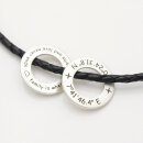 Herrenkette Doubly Donut Anhänger mit Gravur und...