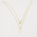 Kreuz Anhänger mit Gold Kette Echt Gold 333 GONC115