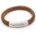 Lederarmband BARCELONA hellbraun Herrenarmband mit Lasergravur GONAS18