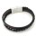 Lederarmband schwarz braun Unisex Armband mit Lasergravur GONAS21