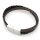 Lederarmband schwarz braun Unisex Armband GONAS21