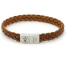 Lederarmband Save our Planet Unisex Armband mit Gravur Weltkarte GONAS23