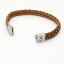 Lederarmband Save our Planet Unisex Armband mit Gravur Weltkarte GONAS23