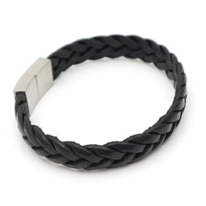 Lederarmband schwarz Unisex Armband GONAS23