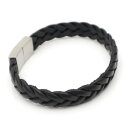 Lederarmband schwarz Unisex Armband GONAS23