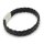 Lederarmband schwarz Unisex Armband GONAS23