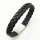 Lederarmband schwarz Unisex Armband GONAS23
