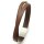 Lederarmband braun mit Magnetverschluß Unisex Armband GONAS25