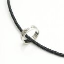 Lederkette mit Gravur Anhänger Familie Freundschaft...