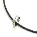 Lederkette mit Gravur Anhänger Familie Freundschaft Partner Herrenkette GONC109