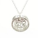 Namenskette mit Gravur Anhänger Lebensbaum Familienkette GONC110