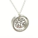 Namenskette mit Gravur Anhänger Lebensbaum Familienkette GONC110