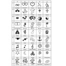 Lederkette Anhänger mit Gravur Chinesische Zeichen  GONC113