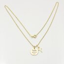 Echt Gold 333 Kette und Anhänger mit Gravur und...