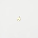 Echt Gold 585 Anhänger 10mm Samtmatt mit Lasergravur...