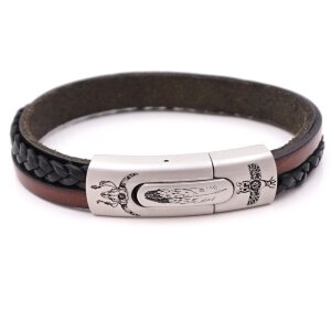 Lederarmband BERLIN  inkl, Lasergravur GONAS6SB Indian Style