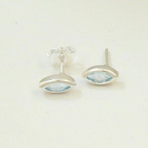 Silber Ohrstecker Topas LOS266