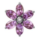 Endless Silber Big Amethyst Flower 21800