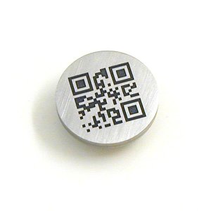 Chunk mit Lasergravur QR-Code