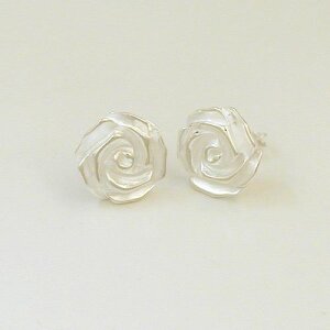 Silber Ohrstecker Rose MXOS557