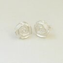 Silber Ohrstecker Rose MXOS557