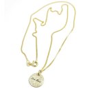 Echt Gold Kette mit Anhänger 13mm Eismatt inkl....