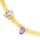 Edelsteinkette mit Citrin und Amethyst SB7