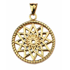 Traumfänger Schmuck Edelstahl Anhänger TF01SGO