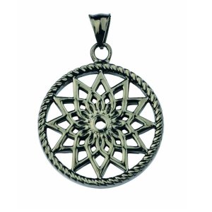 Traumfänger Schmuck Edelstahl Anhänger TF01SGR