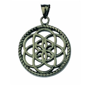 Traumfänger Schmuck Edelstahl Anhänger TF02SGR