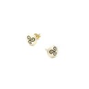 Goldschmuck 333 Ohrstecker 8mm gewölbt Lasergravur...