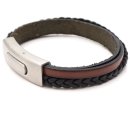 Lederarmband BERLIN schwarz-braun GONAS6SB