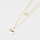 Echt Gold Kette mit Gravur Weltkarte GONC84