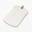 Edelstahlanhänger DogTag Gravurplatte 44x28 KA6164