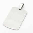 Edelstahlanhänger DogTag Gravurplatte 44x28 KA6166