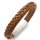Lederarmband BARCELONA hellbraun Herrenarmband mit Lasergravur GONAS18