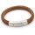 Herren Lederarmband BARCELONA hellbraun mit Edelstahlverschluß GONAS18