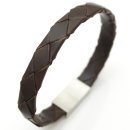 Lederarmband braun Unisex Armband mit Gravur GONAS22