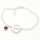 Taufarmband mit Gravur Ichthys Silber Kristall GONAS28