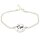 Silberarmband mit Gravur Weltkarte Silberschmuck GONAS31