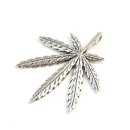 Silberanhänger Hanfblatt GOA2SI