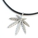 Silberanhänger Hanfblatt GOA2SI