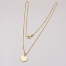 Echt Gold 585 Kette mit Anhänger 10mm Eismatt GONC25
