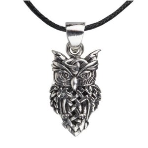 Silber Anhänger Keltische Eule