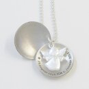 Schutzengel Christenfisch Taufanhänger Silber